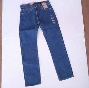 Levi's 501 Original Fit Blue Denim Jeans Button Fly Men's 29x30 NEW NWT